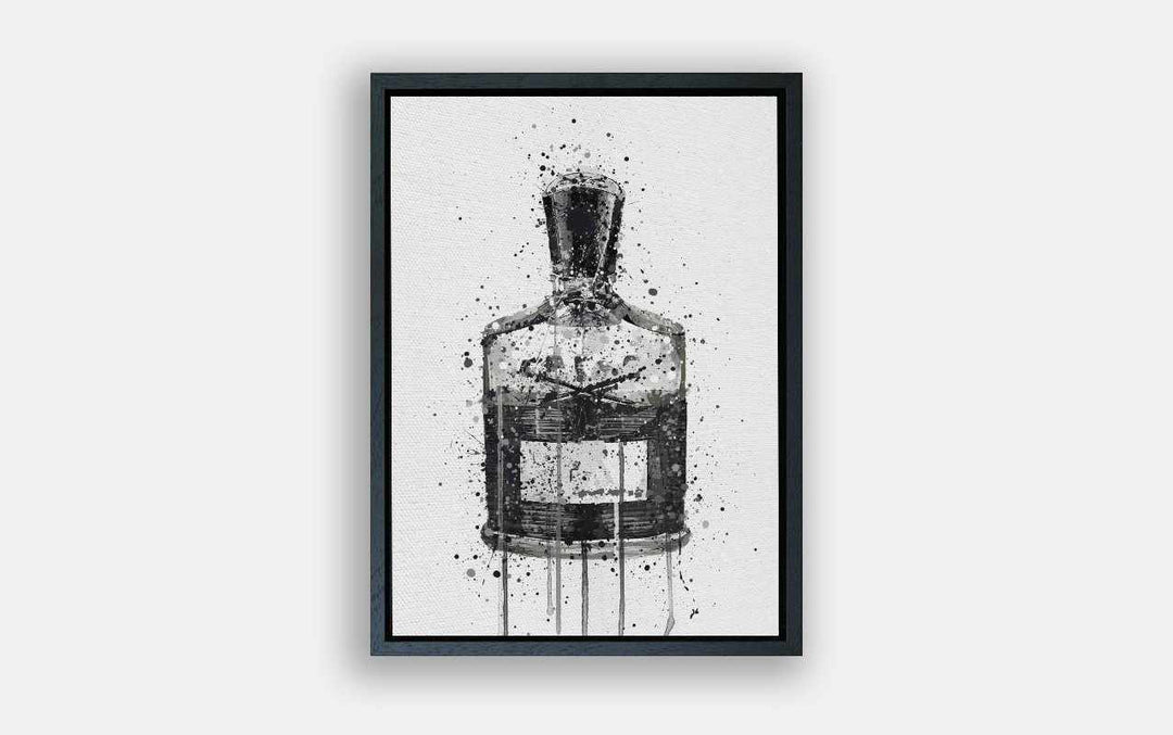Premium Canvas Wall Art Print Fragrance Bottle 'Granite'-We Love Prints