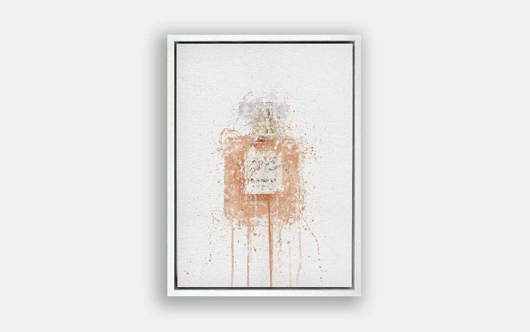 Premium Canvas Wall Art Print Fragrance Bottle 'Blush'-We Love Prints