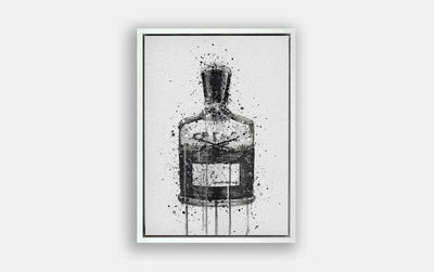 Premium Canvas Wall Art Print Fragrance Bottle 'Granite'-We Love Prints
