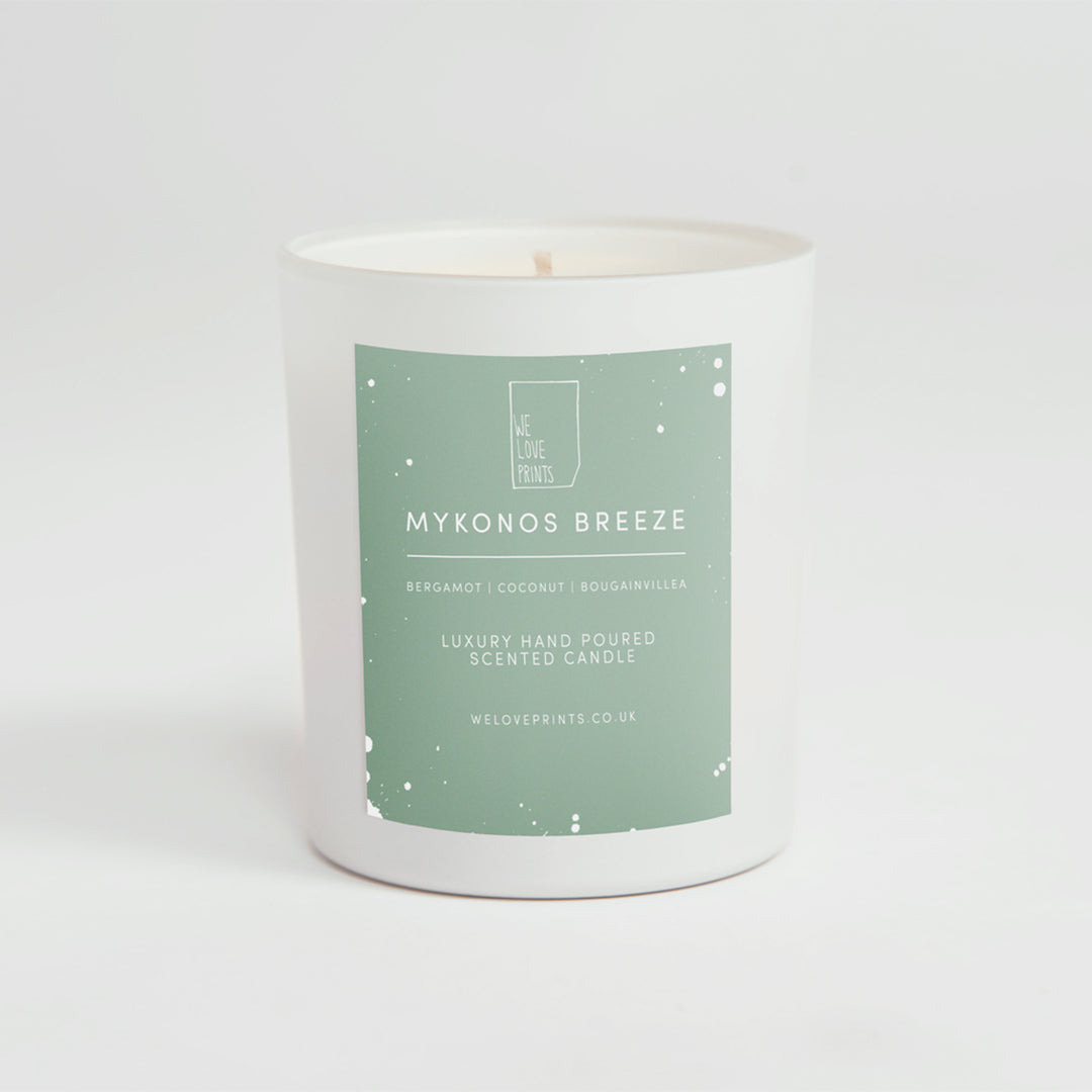 Luxury Hand-Poured Candle 'Mykonos Breeze'