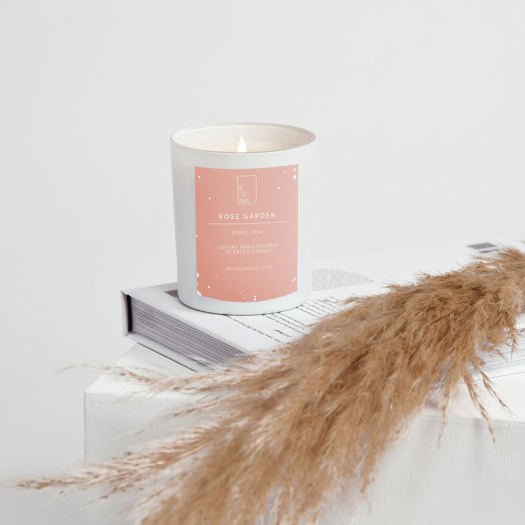 Luxury Hand-Poured Candle 'Rose Garden'
