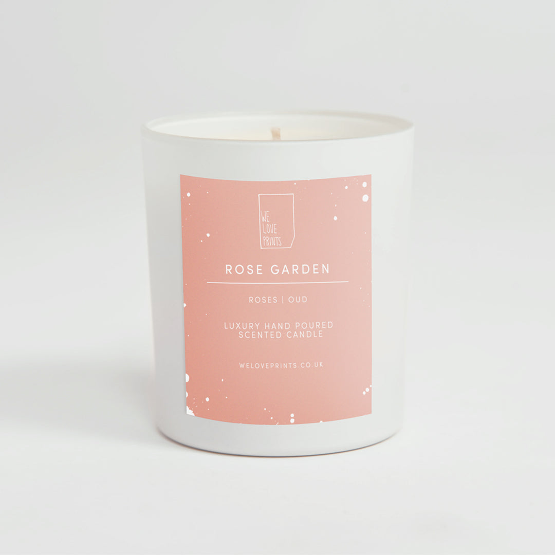 Luxury Hand-Poured Candle 'Rose Garden'