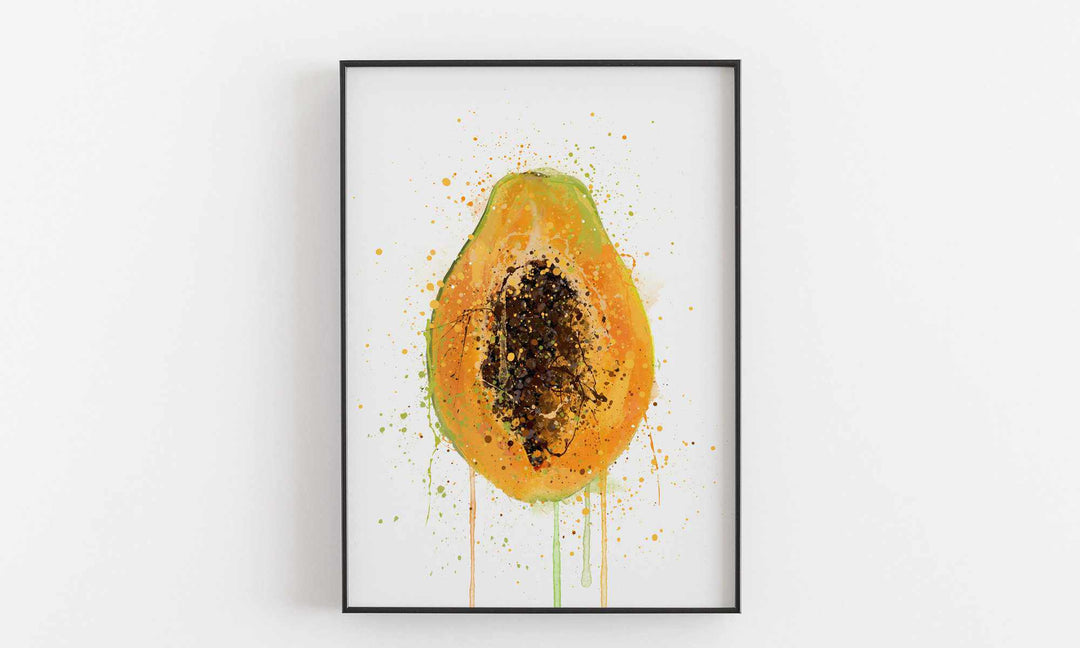 Papaya-Frucht-Wand-Kunstdruck