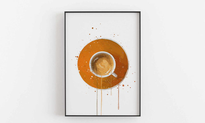Kaffee Wandbild 'Espresso Orange'