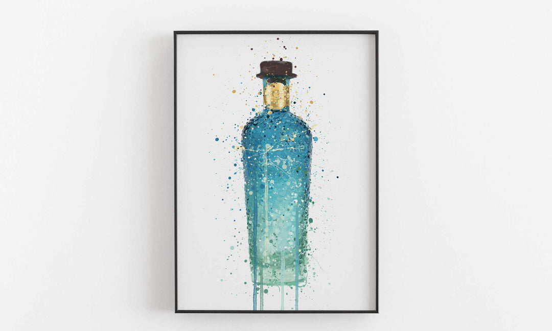 Gin Flasche Wand Kunstdruck 'Atlantis'