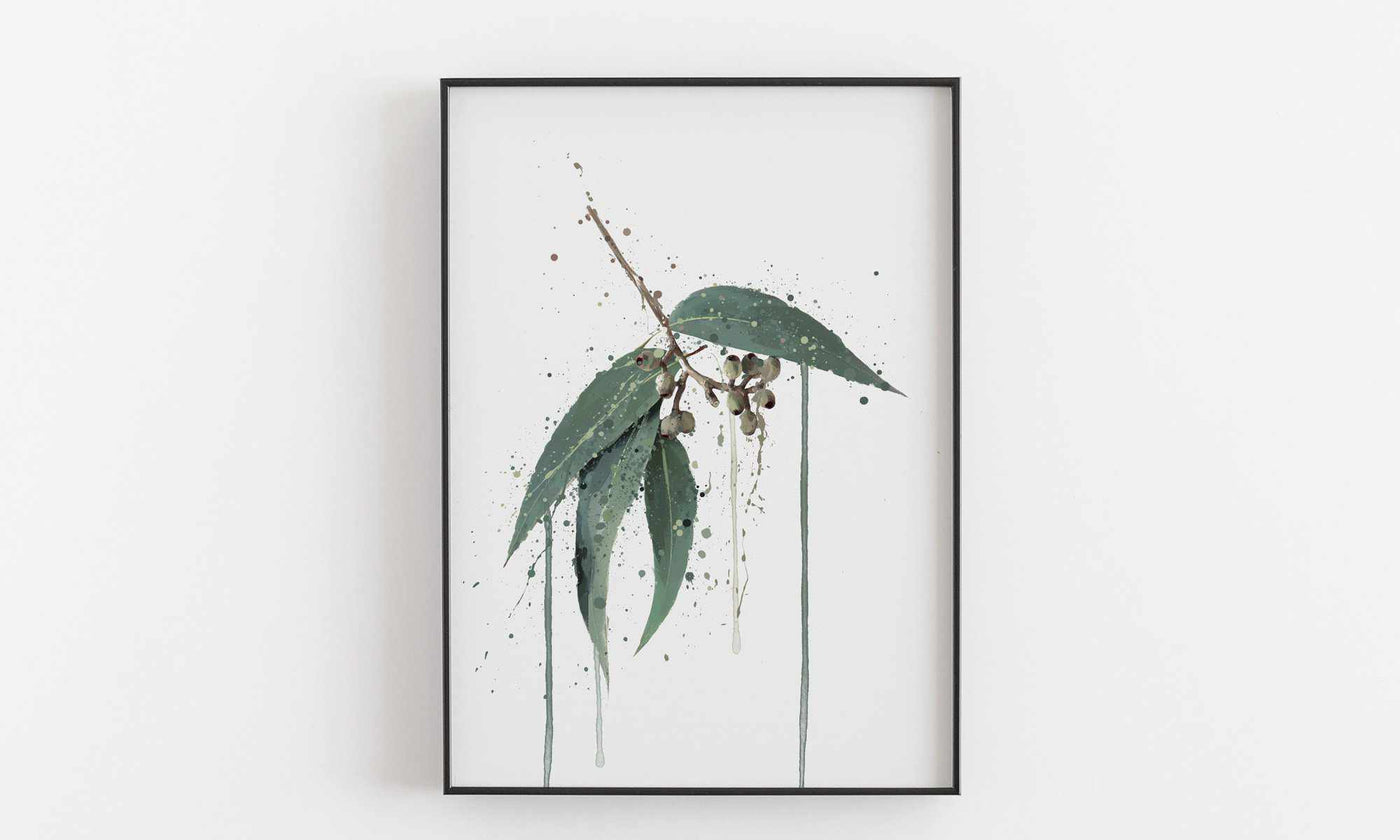 Botanical Wall Art Print ‘Eucalyptus’ - Plant Prints, Botanical Art Prints and Botanical Illustrations
