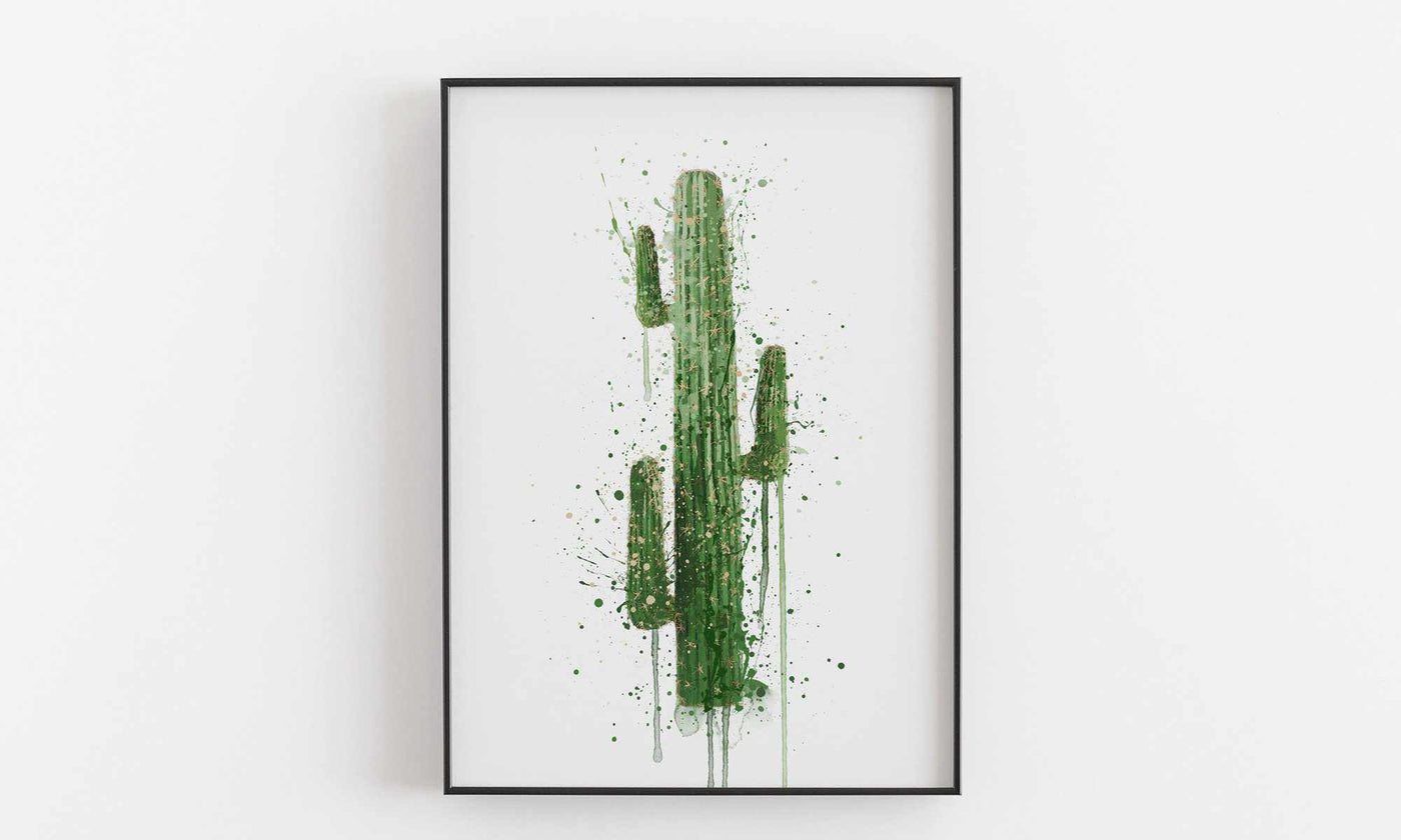 Botanical Wall Art Print ‘Cactus’ Print - Plant Prints, Botanical Art Prints and Botanical Illustrations