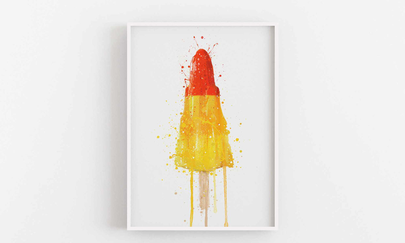 Ice Lolly Wall Art Print ‘Take Off’