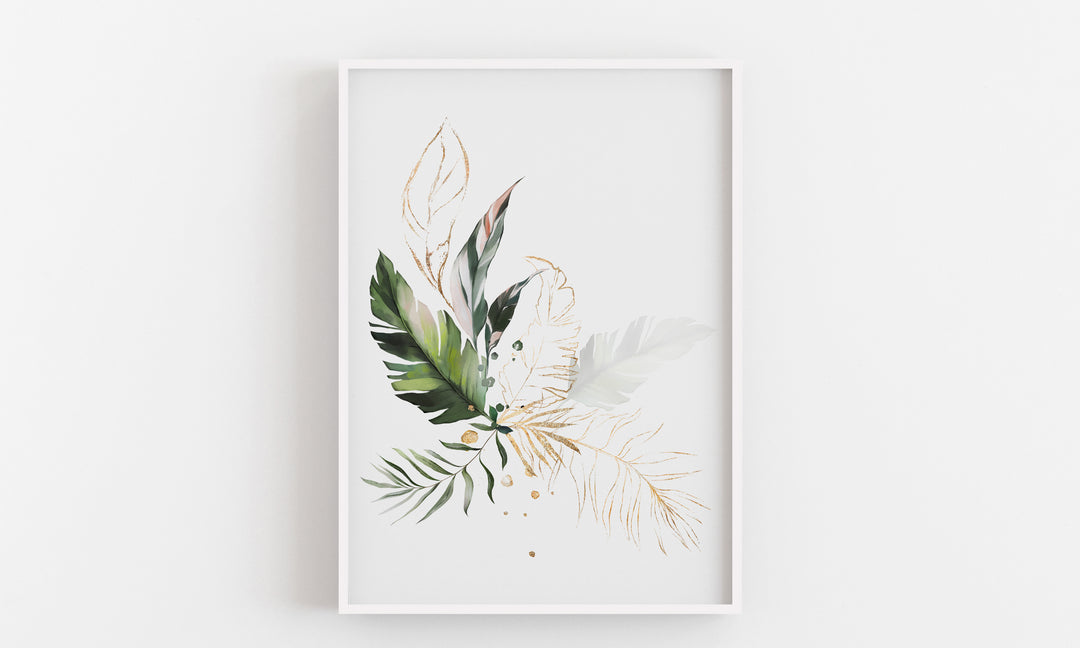 Botanischer Kunstdruck 'Spring Leaves' - Pflanzendrucke, botanische Kunstdrucke und botanische Illustrationen