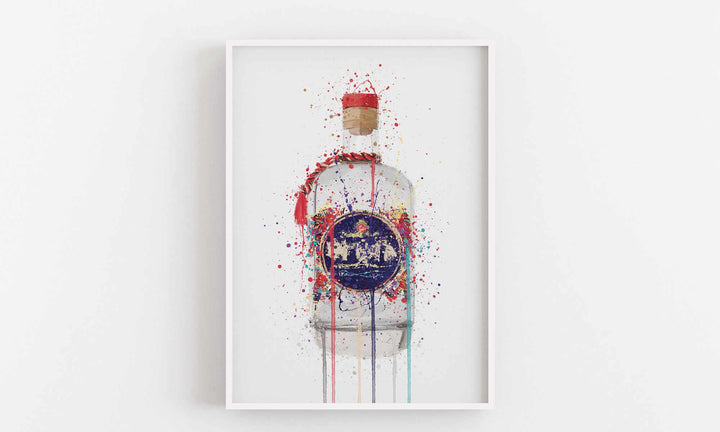 Gin Flaschen Wand Kunstdruck 'Stoßzahn'