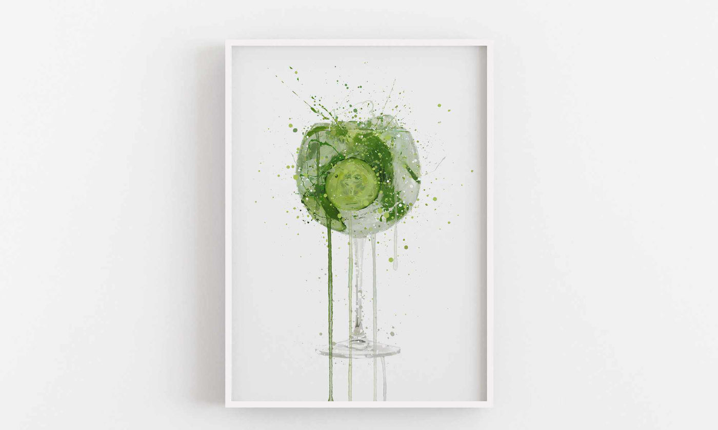 Gin and Tonic Wall Art Print 'Goblet 2.0'