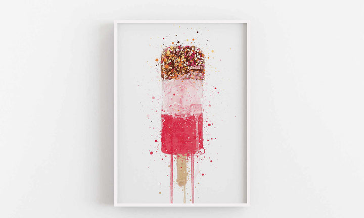 Ice Lolly Wall Art Print ‘Hundreds & Thousands’