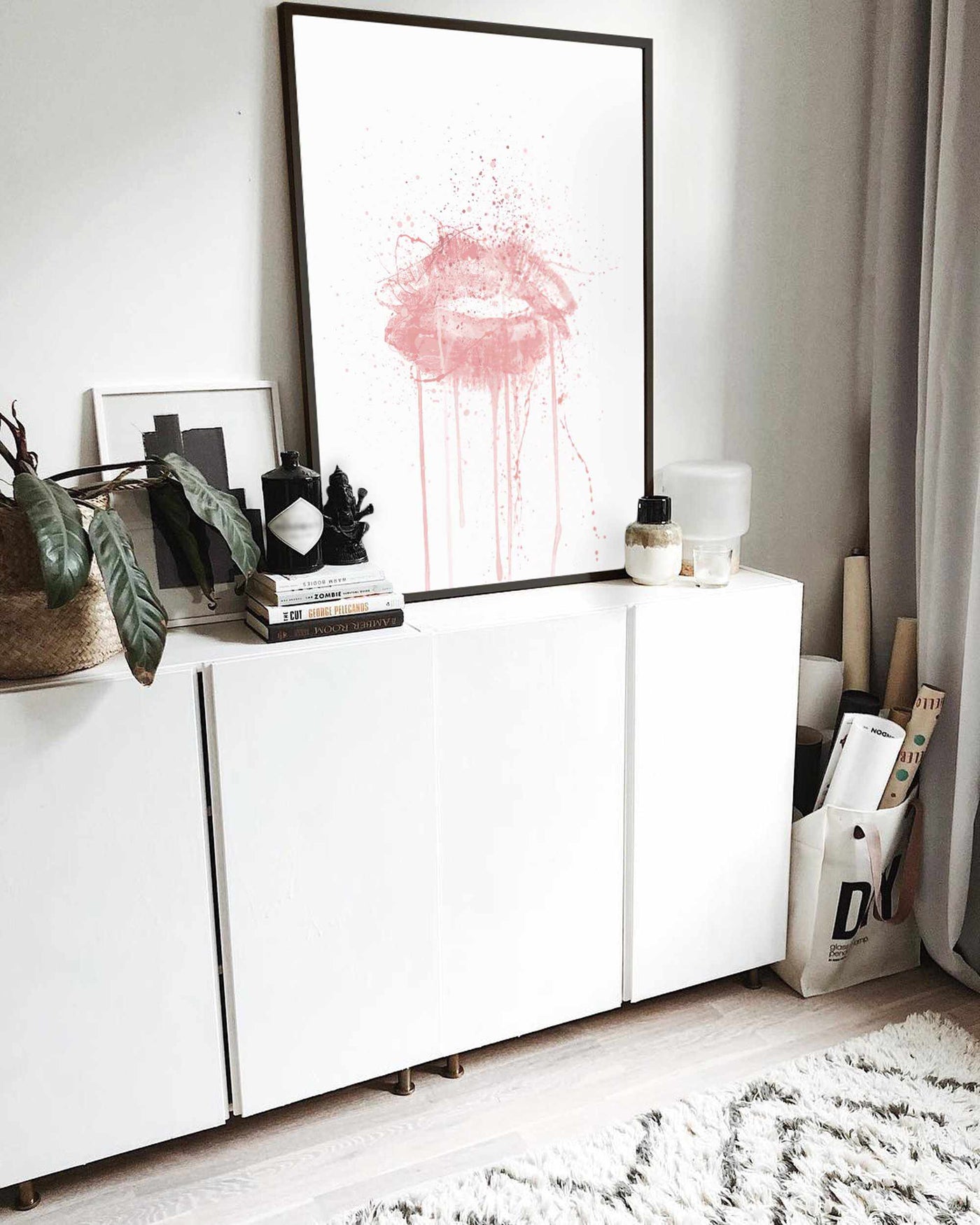 Kinda Sexy' Lips Wall Art Print