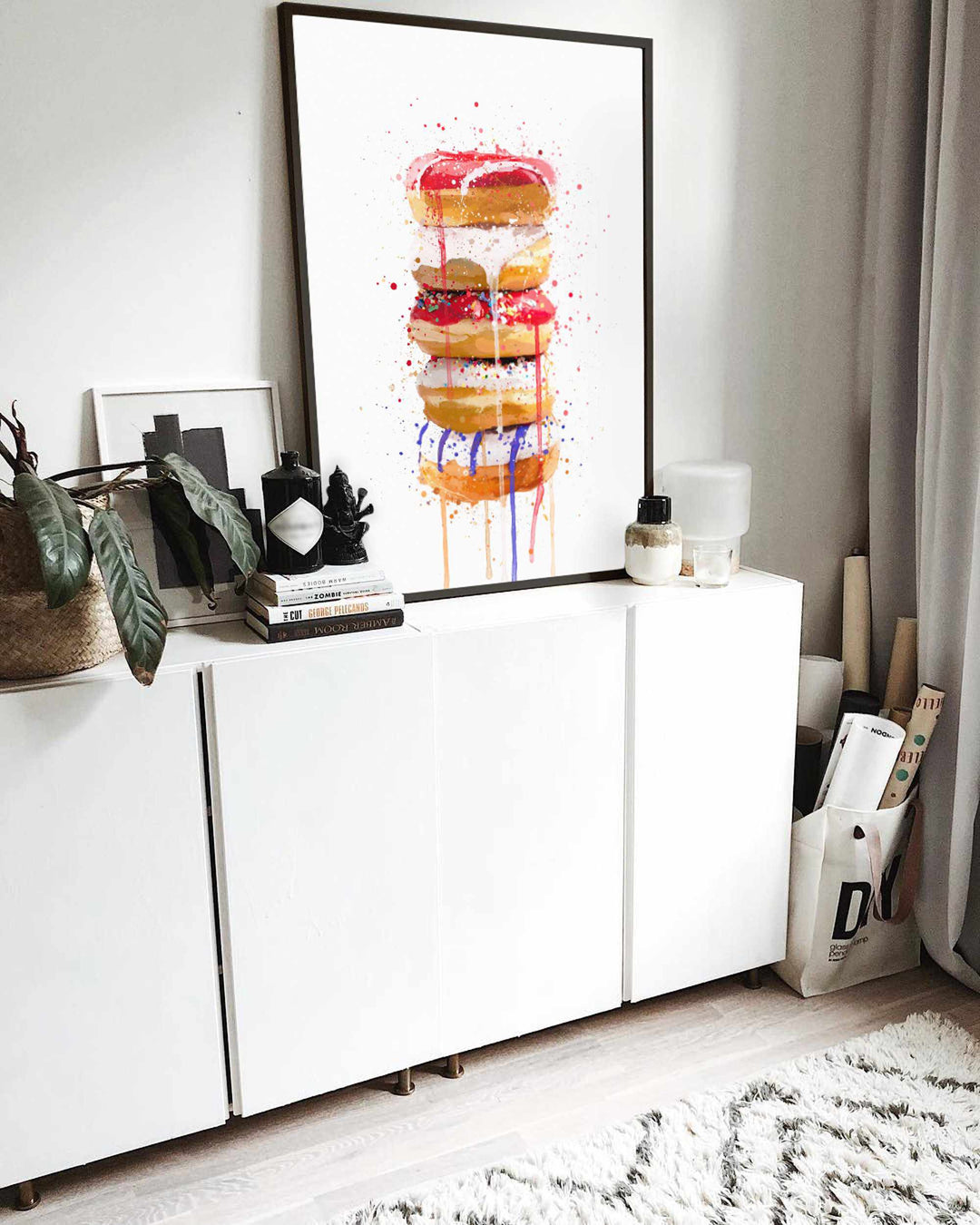 Donut-Stapel-Wand-Kunstdruck