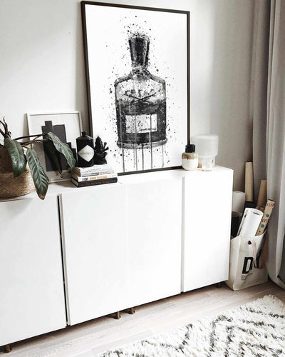 Fragrance Bottle Wall Art Print 'Granite'