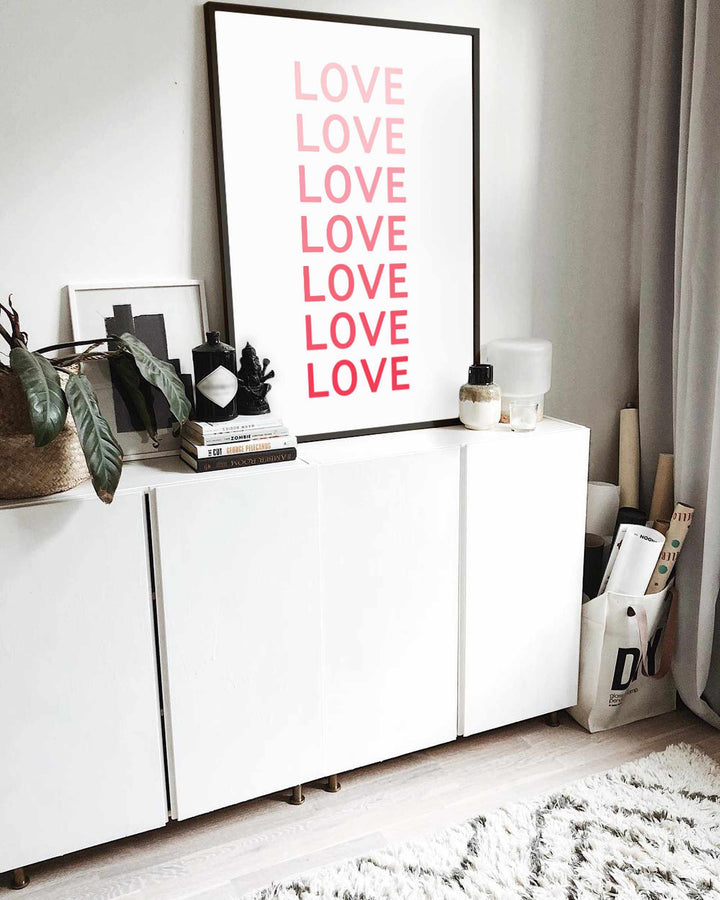 Typografisches Wandbild 'Love'
