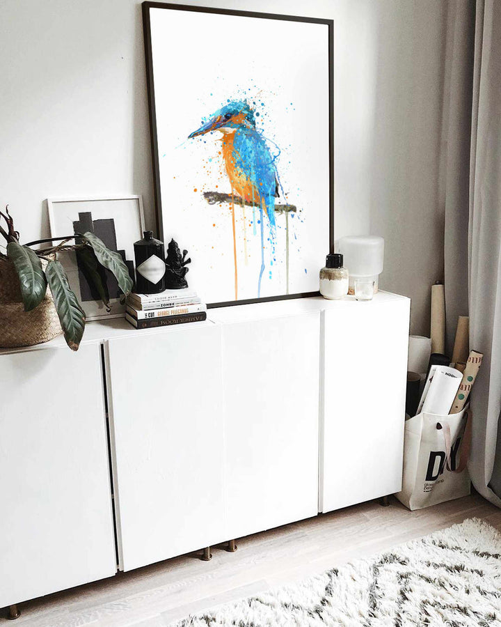Eisvogel-Vogel-Wand-Kunstdruck