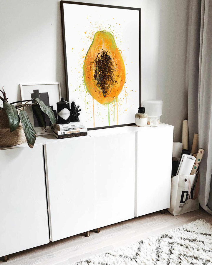 Papaya-Frucht-Wand-Kunstdruck