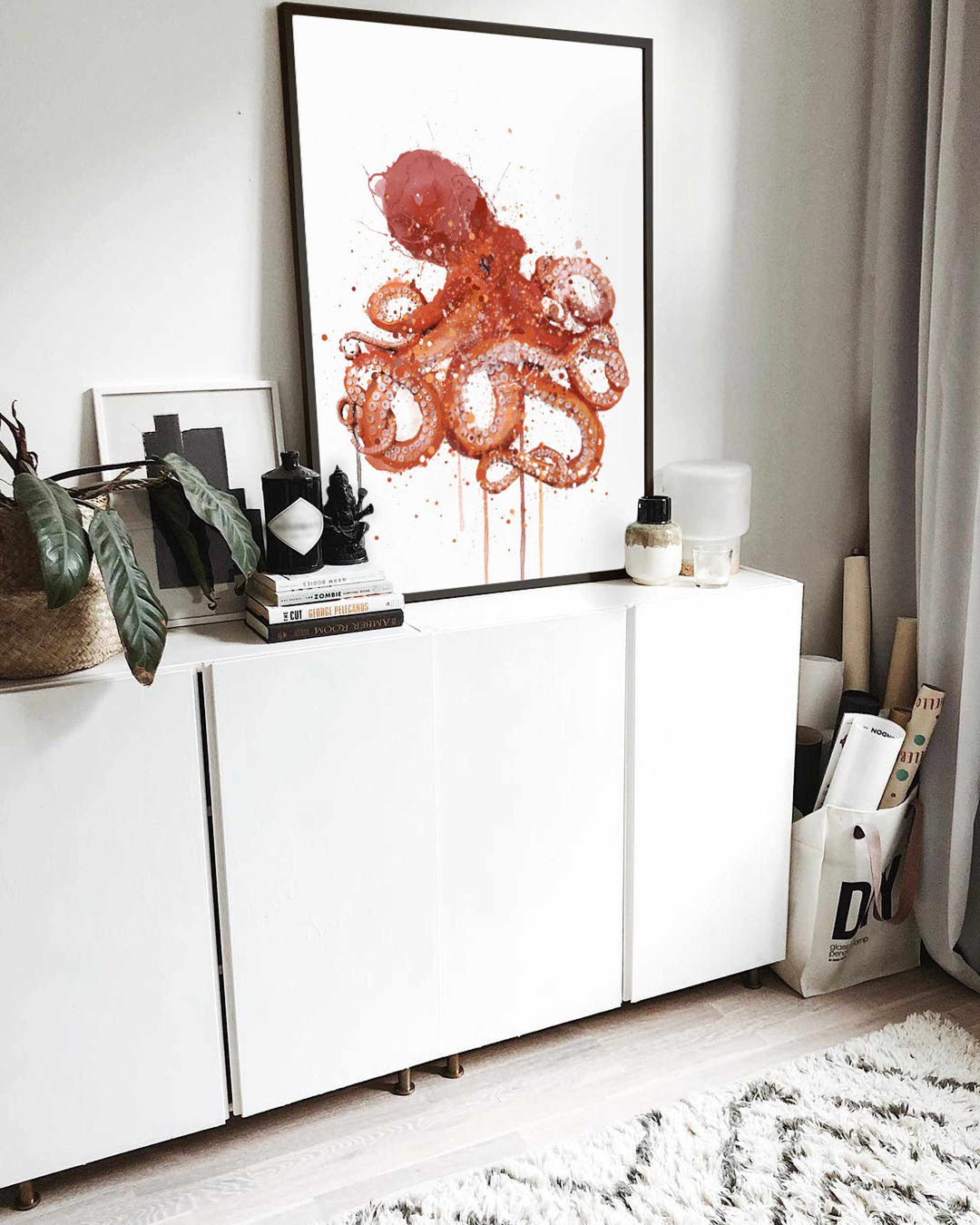 Meeresbewohner Wand Kunstdruck 'Octopus'
