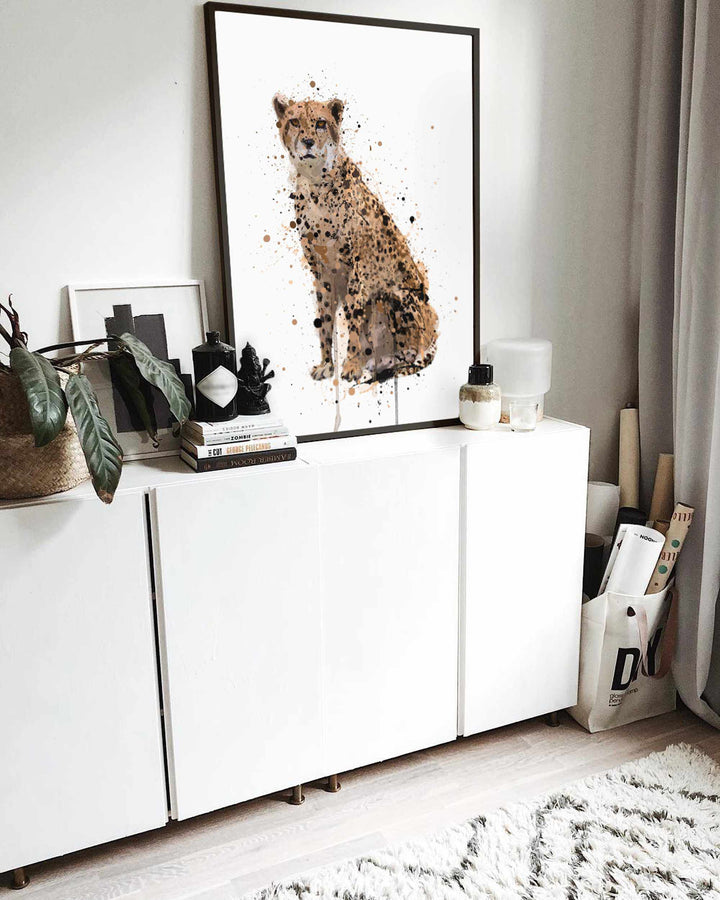 Gepard-Wand-Kunstdruck