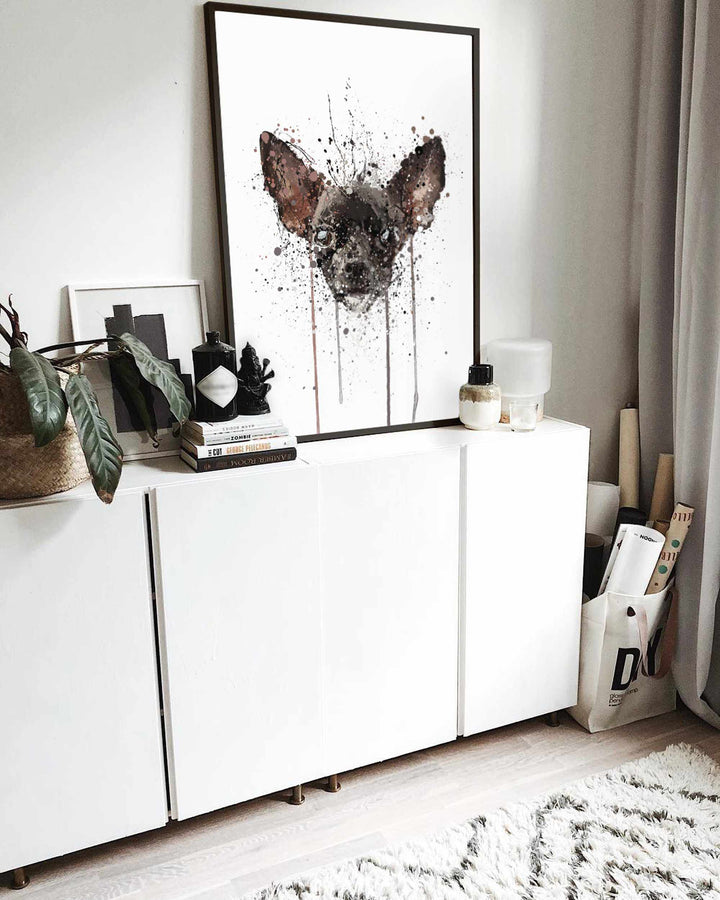 Chihuahua-Wand-Kunstdruck