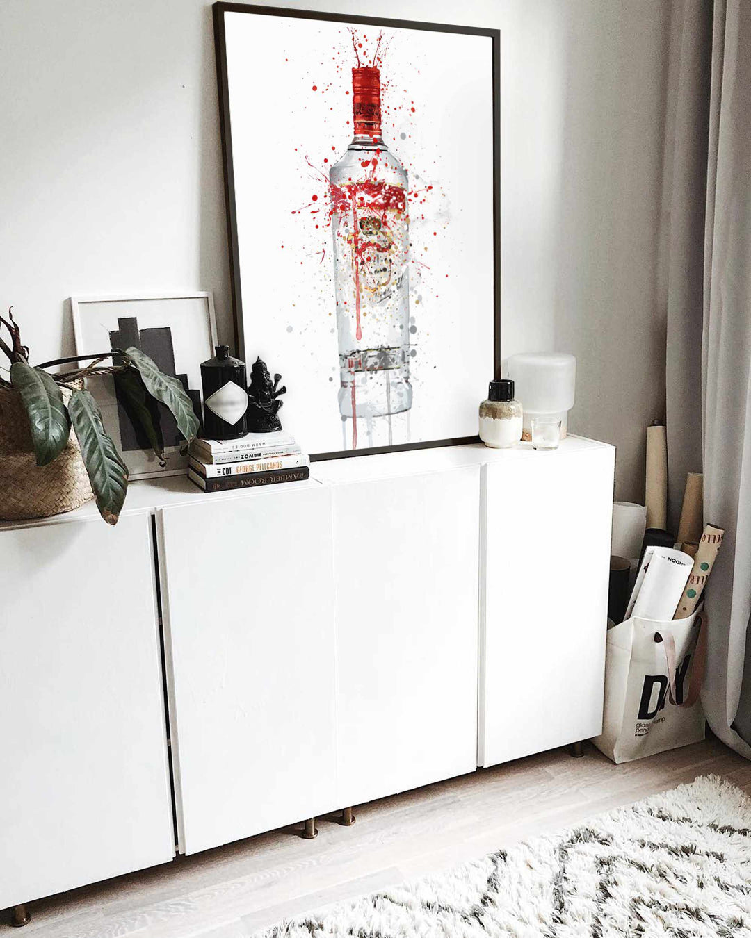 Wodka Flasche Wand Kunstdruck 'Glacial'