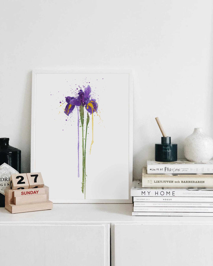 Blumen Wandbild 'Iris'