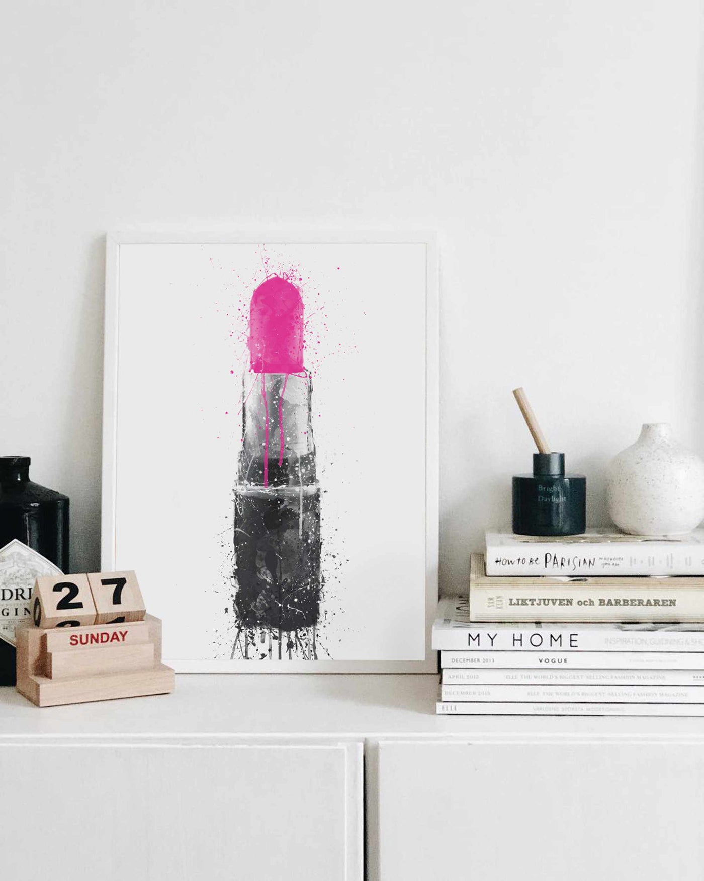 Lipstick Wall Art Print 'Candy Yum Yum'