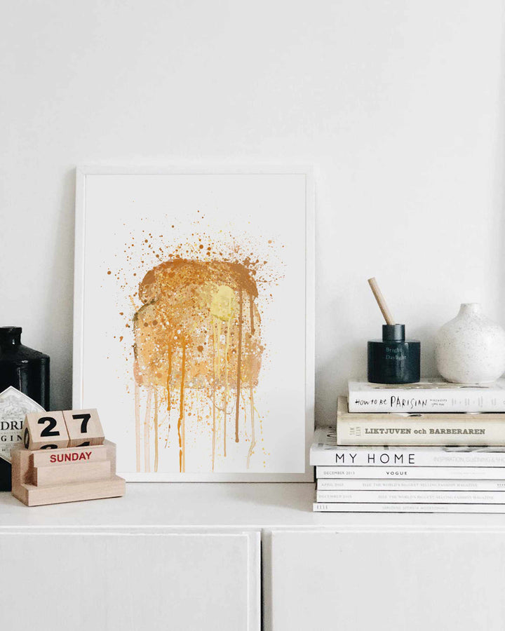 Buttered Toast-Wand-Kunstdruck