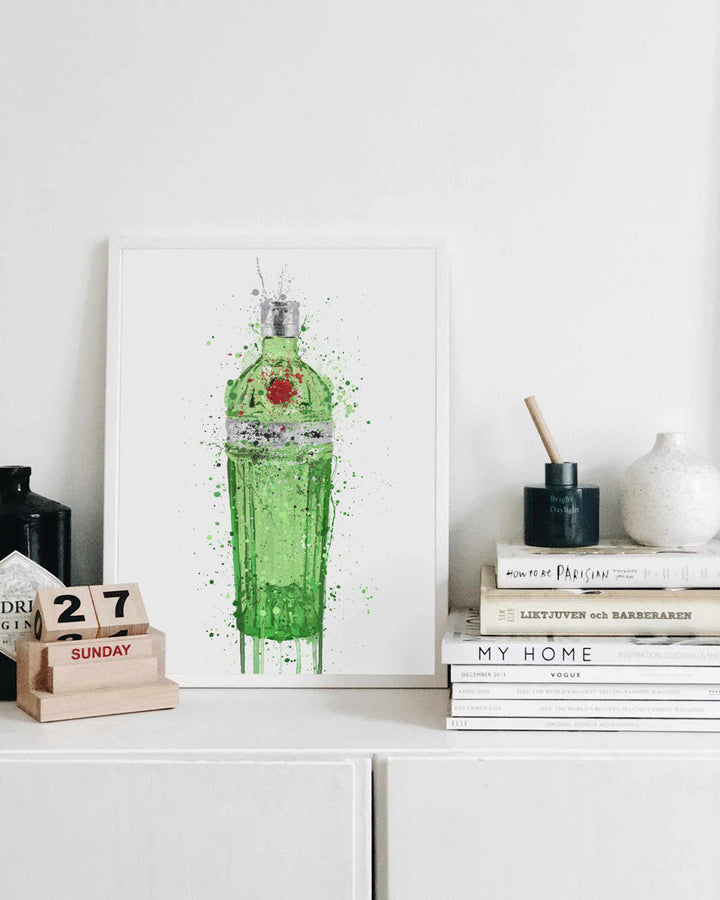 Gin Flasche Wandbild 'Emerald 2.0'