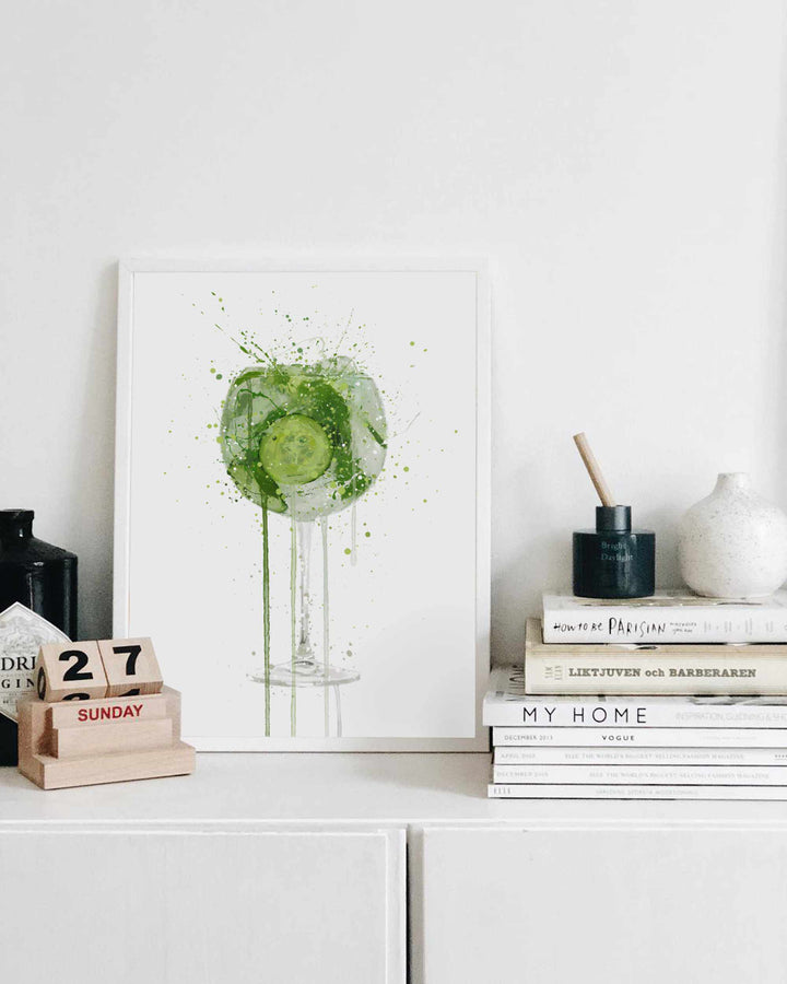 Gin and Tonic Wall Art Print 'Goblet 2.0'