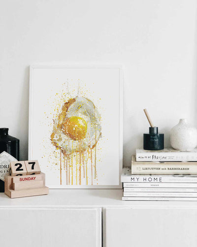 Runny Egg 3 Wall Art Print