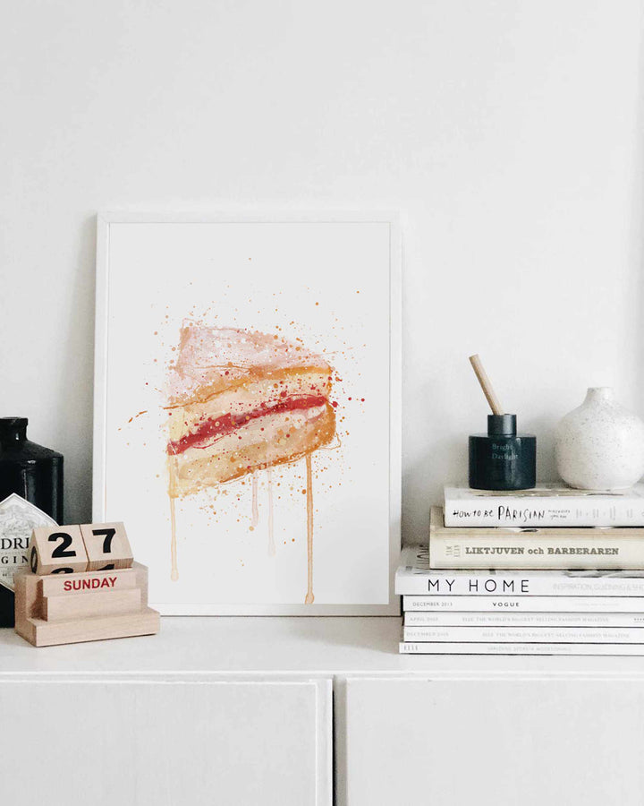 Kuchen Wandbild 'Victoria Sponge'