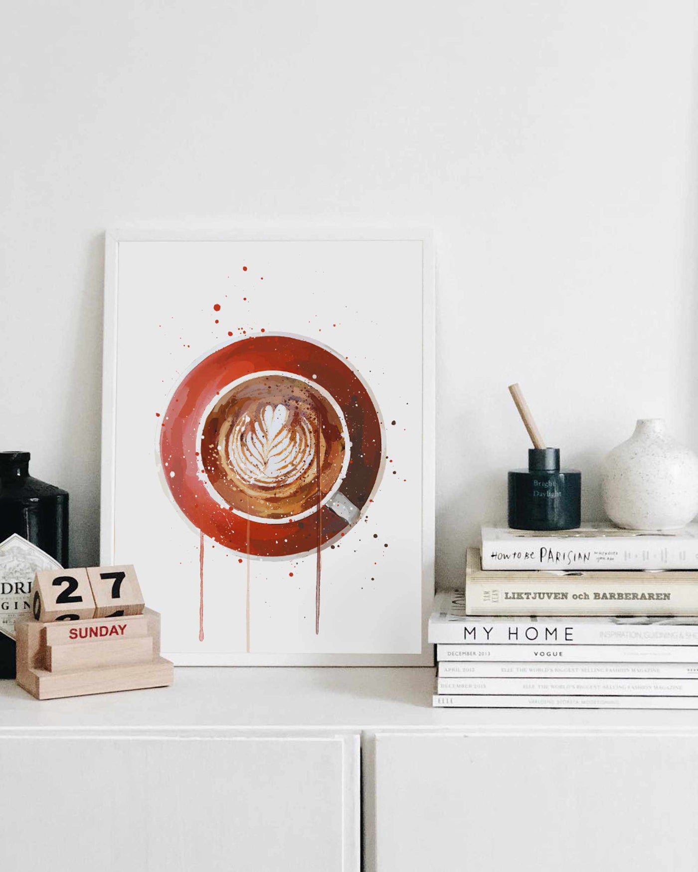 Coffee Wall Art Print 'Flat White'