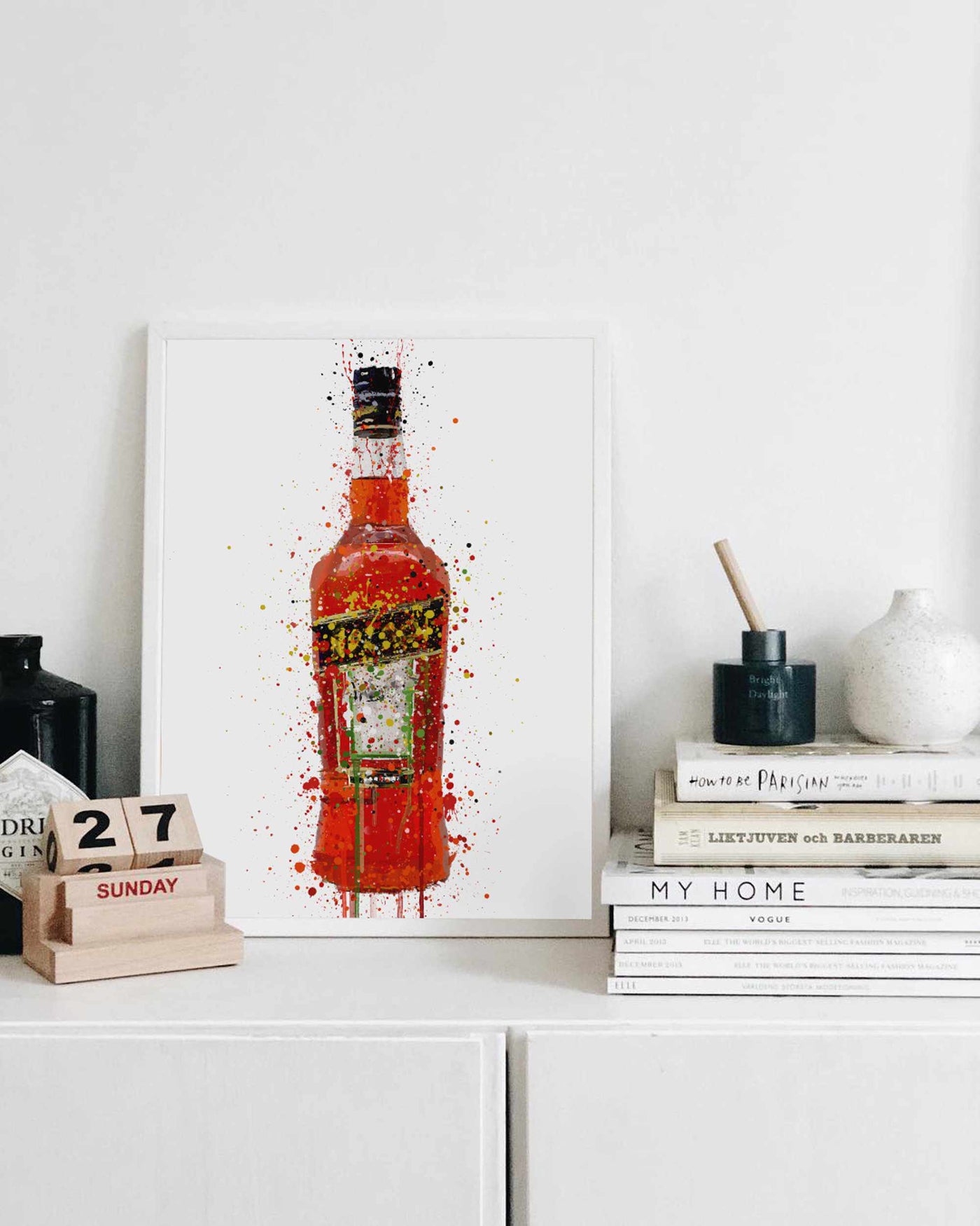 Liquor Bottle Wall Art Print 'Italia'-We Love Prints