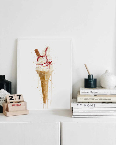 Ice Cream Wall Art Print ’99 Cone’