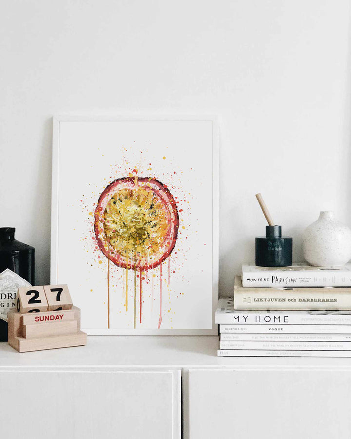 Passionfruit Fruit Wall Art Print