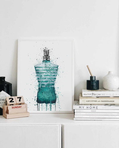 Fragrance Bottle Wall Art Print 'Poseidon'