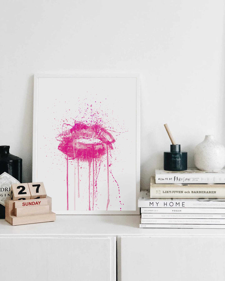 Candy Yum Yum' Lips Wall Art Print