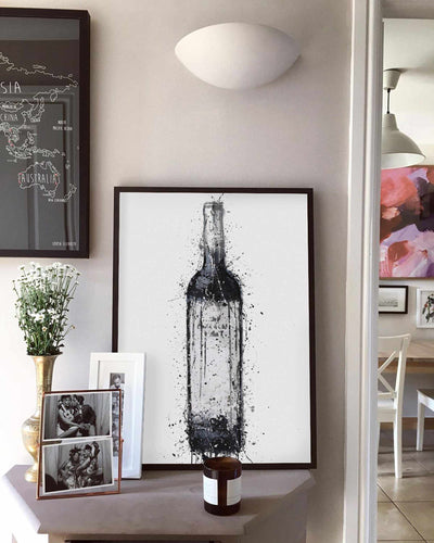Wine Bottle Wall Art Print 'Cape'-We Love Prints