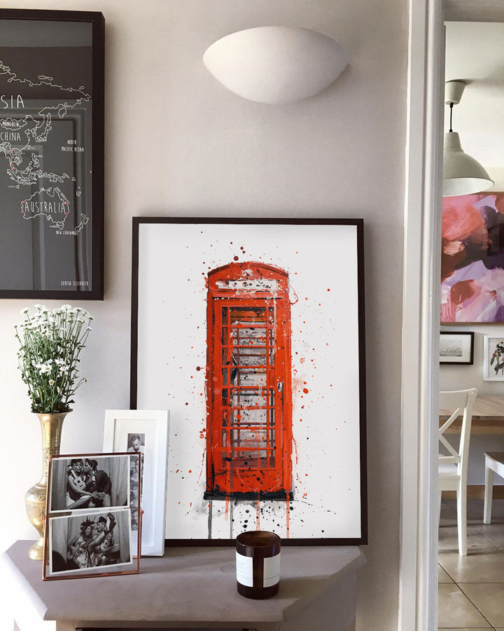 Telefonzelle-Wand-Kunstdruck