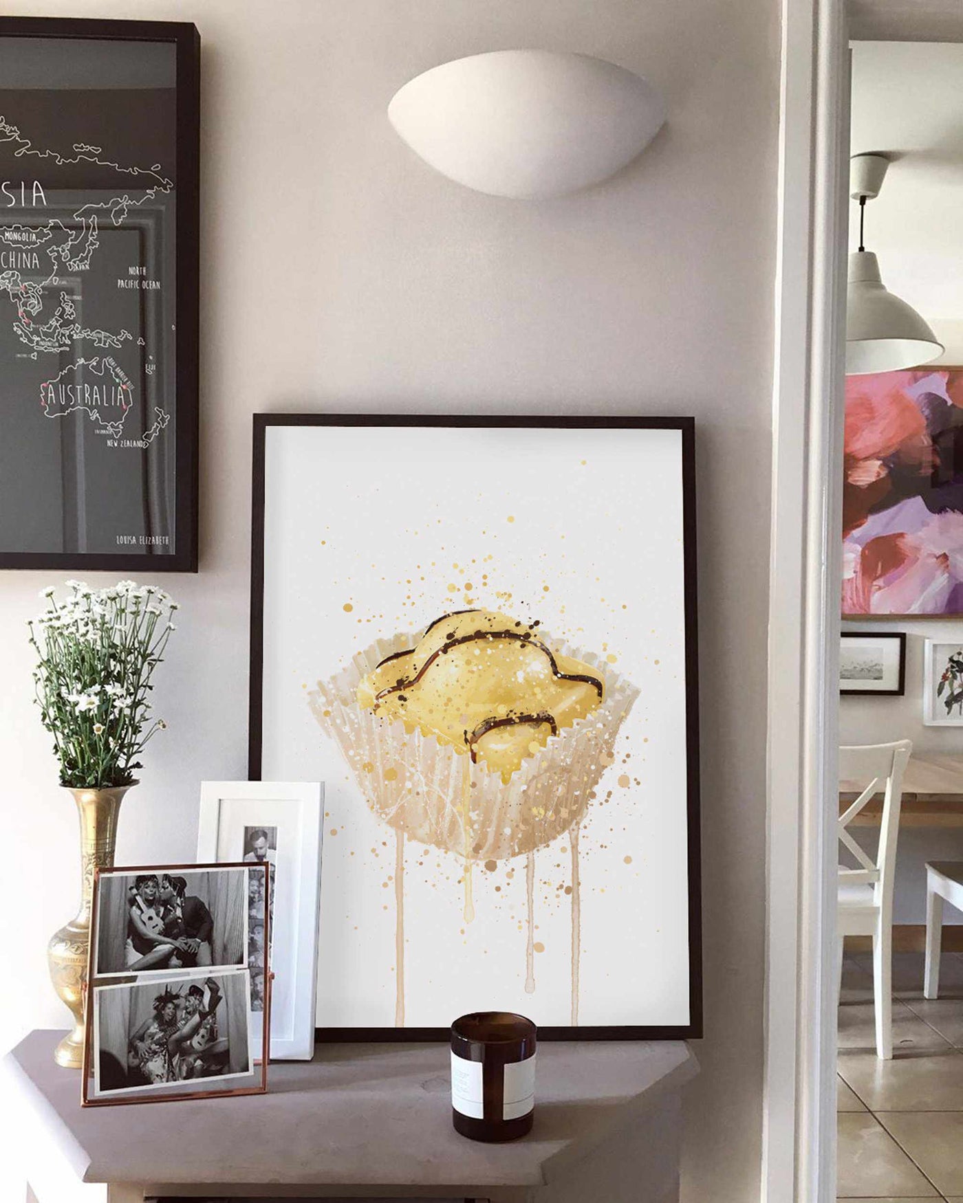 Cake Wall Art Print 'French Fancie Lemon'