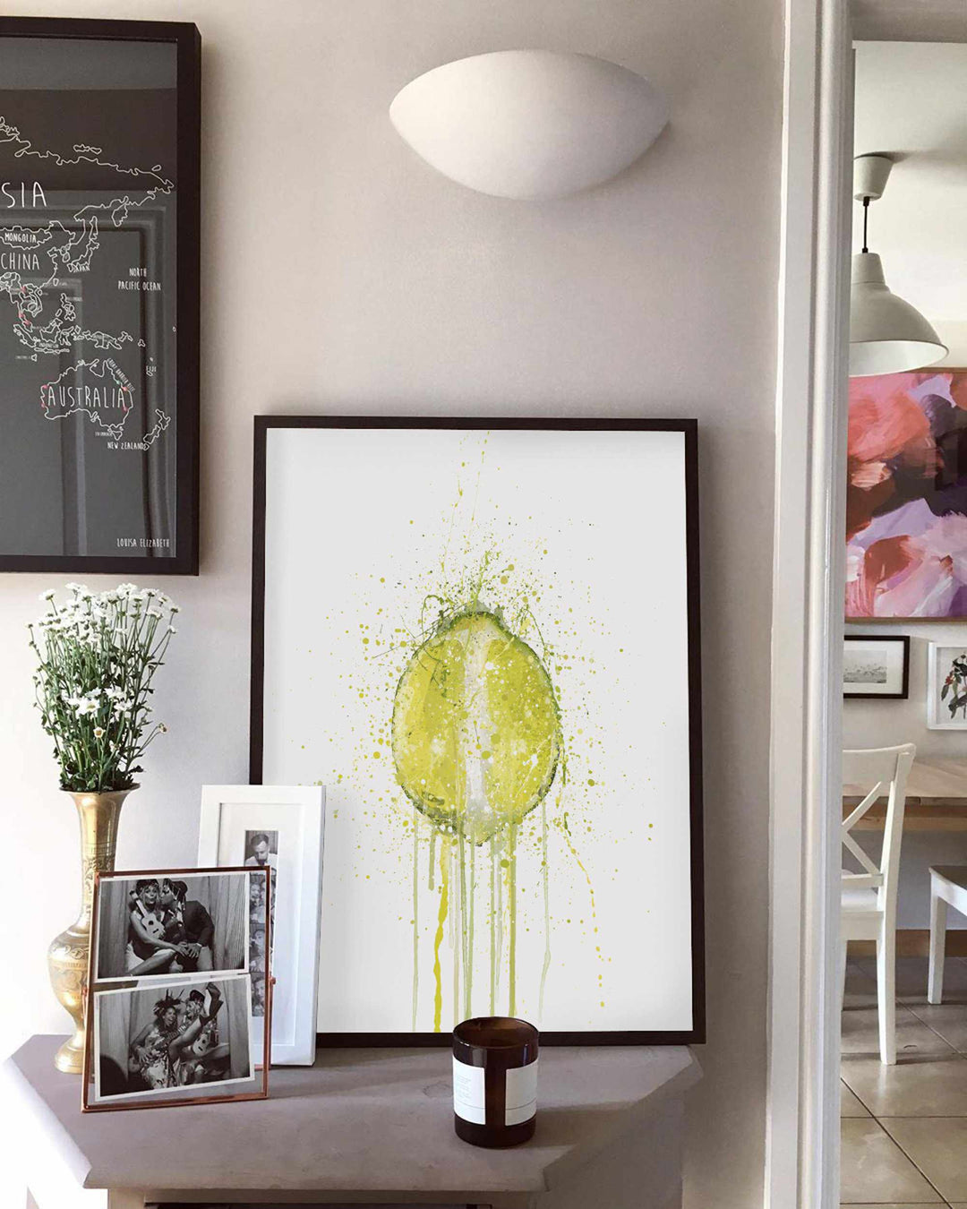 Limetten-Frucht-Wand-Kunstdruck