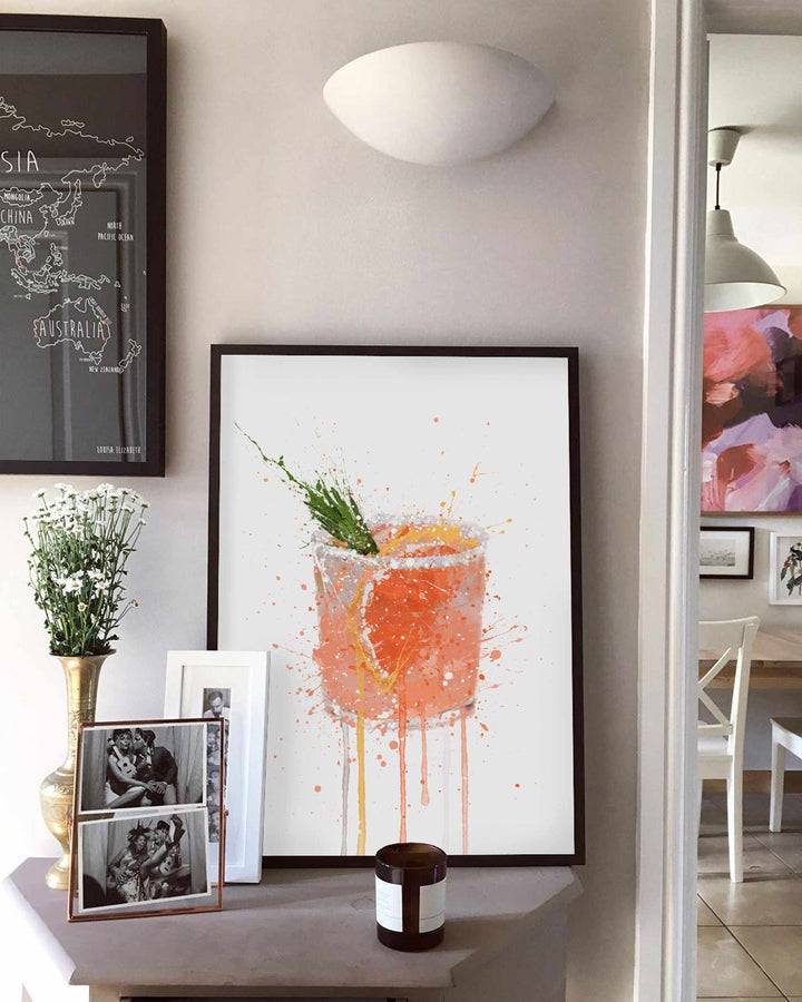 Paloma Cocktail-Wand-Kunstdruck