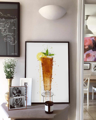 Long Island Ice Tea Cocktail Wall Art Print