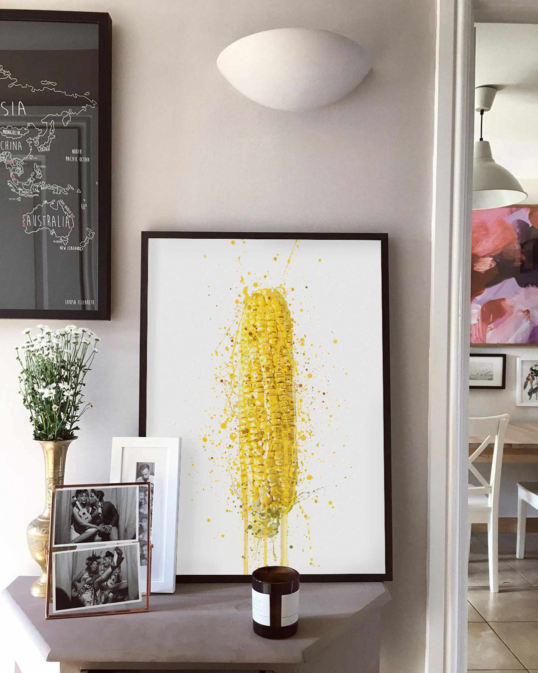 Corn On The Cob Vegetable Wall Art Print