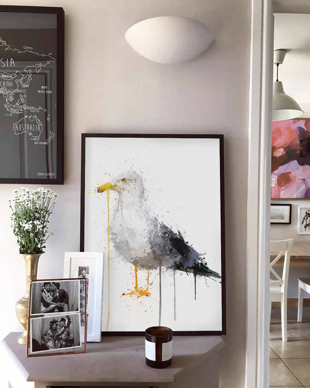 Seagull Bird Wall Art Print