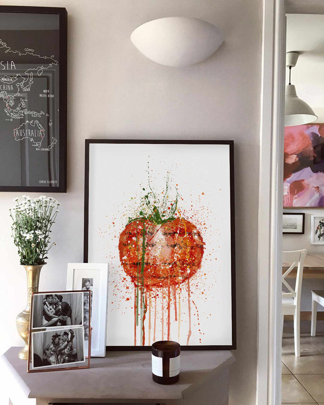 Grilled Tomato Wall Art Print