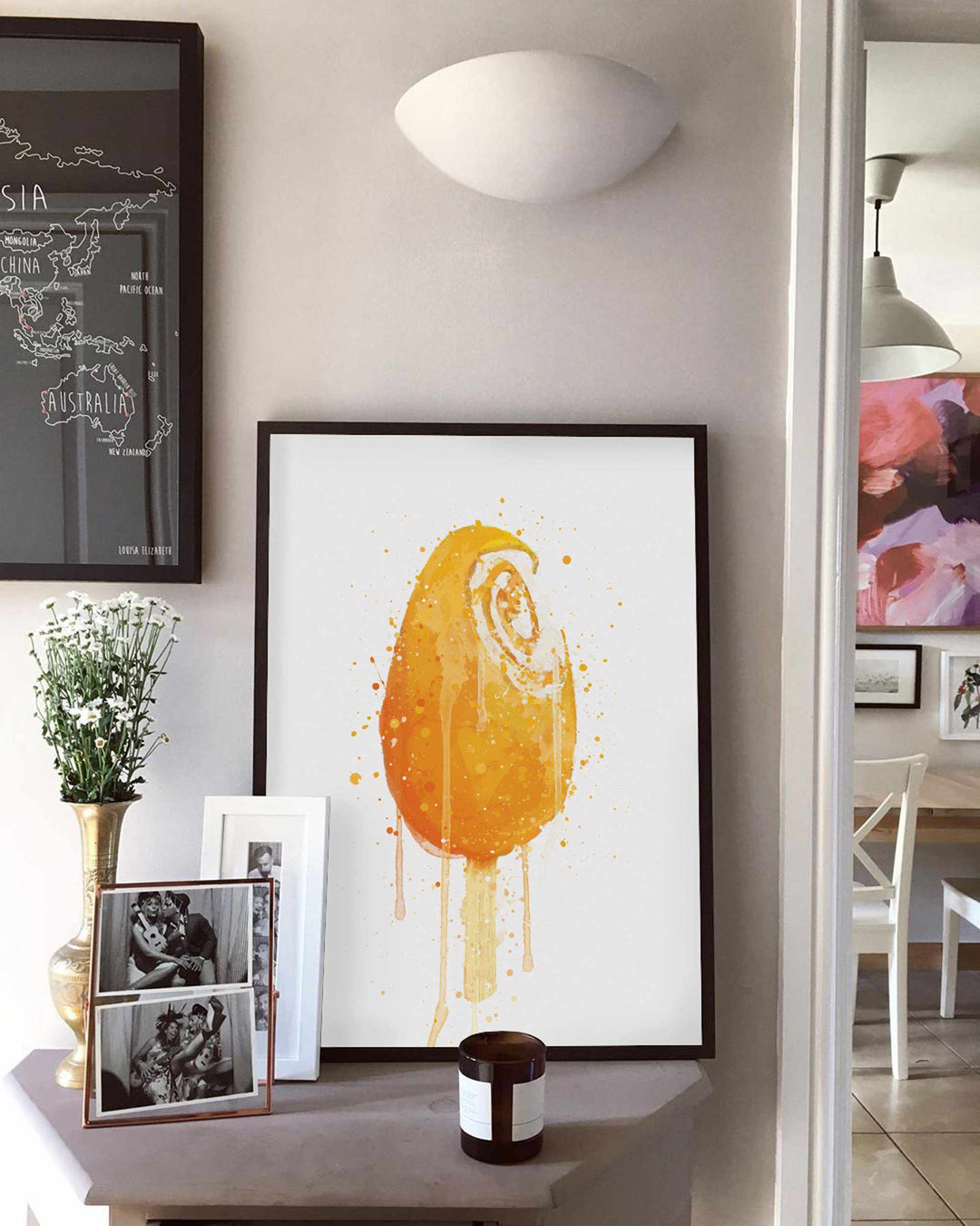 Eiscreme Wandbild 'Sweet Orange'