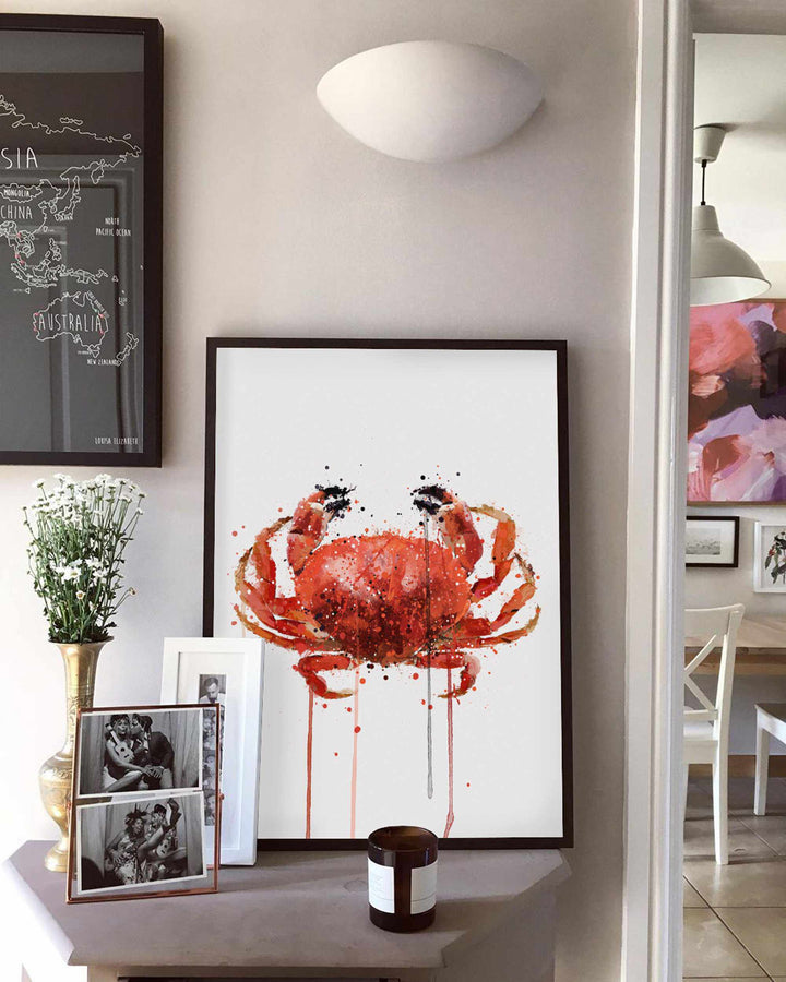 Meeresfrüchte Wandbild 'Rote Krabbe'